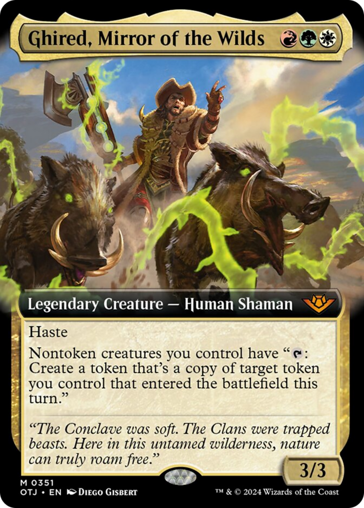 Ghired, Mirror of the Wilds (Extended Art) [Outlaws of Thunder Junction] | Good Games Cannington