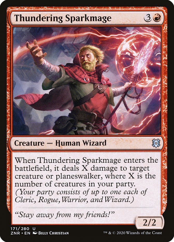 Thundering Sparkmage 171 (Zendikar Rising)  | Good Games Cannington