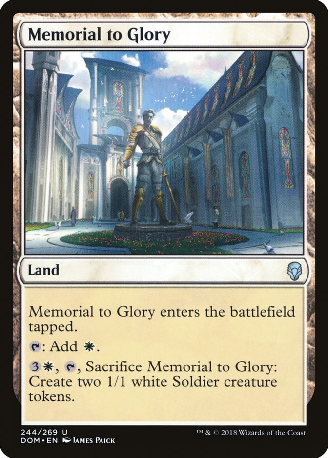 Memorial to Glory 244 (Dominaria)  | Good Games Cannington