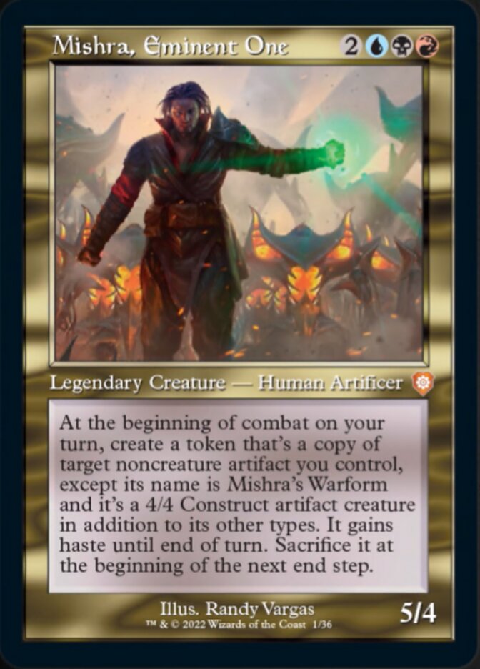 Mishra, Eminent One (001) (Retro) [The Brothers' War Commander] | Good Games Cannington