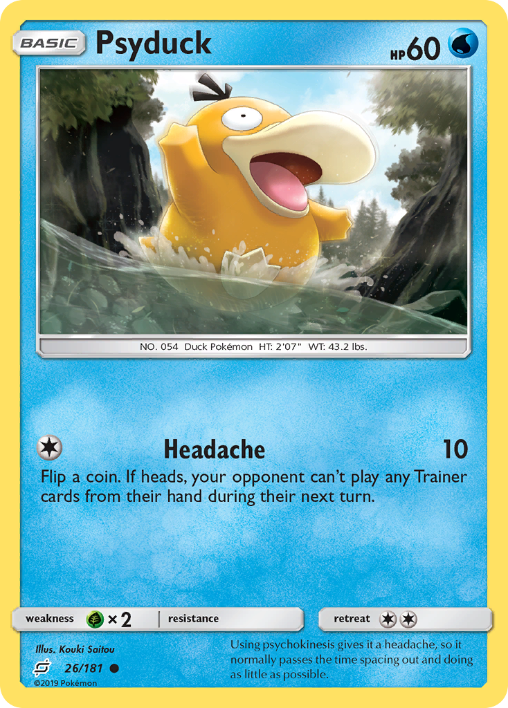 Psyduck (26/181) [Sun & Moon: Team Up] | Good Games Cannington