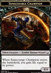 Sunscourge Champion // Zombie Double-Sided Token [Hour of Devastation Tokens] | Good Games Cannington