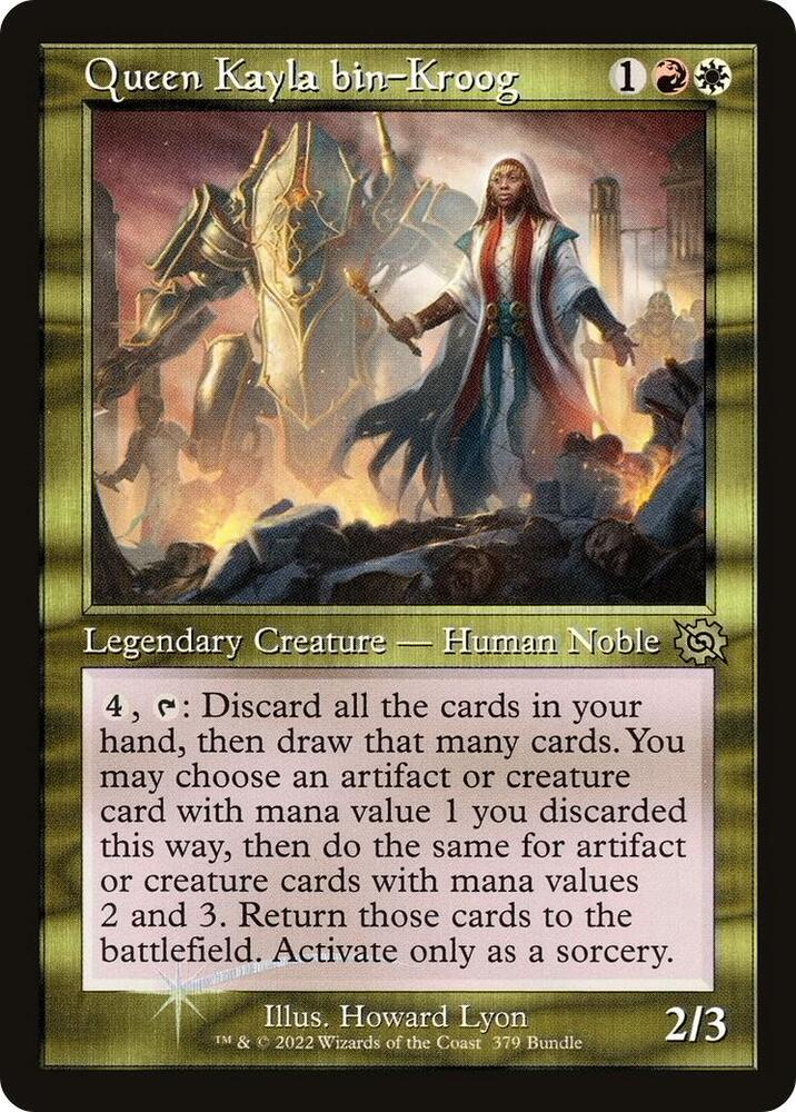 Queen Kayla bin Kroog Retro Frame BRO Bundle 379 (Unique and Miscellaneous Promos)  - Foil | Good Games Cannington