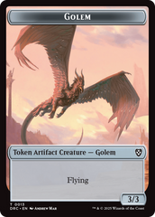 Construct // Golem (0013) Double-Sided Token [Aetherdrift Tokens] | Good Games Cannington