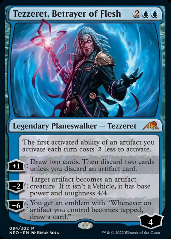 Tezzeret, Betrayer of Flesh [Kamigawa: Neon Dynasty] | Good Games Cannington