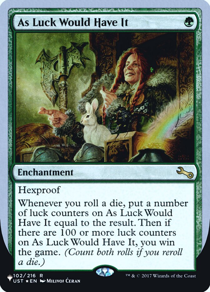 As Luck Would Have It (Unfinity Foil Edition) [The List] | Good Games Cannington