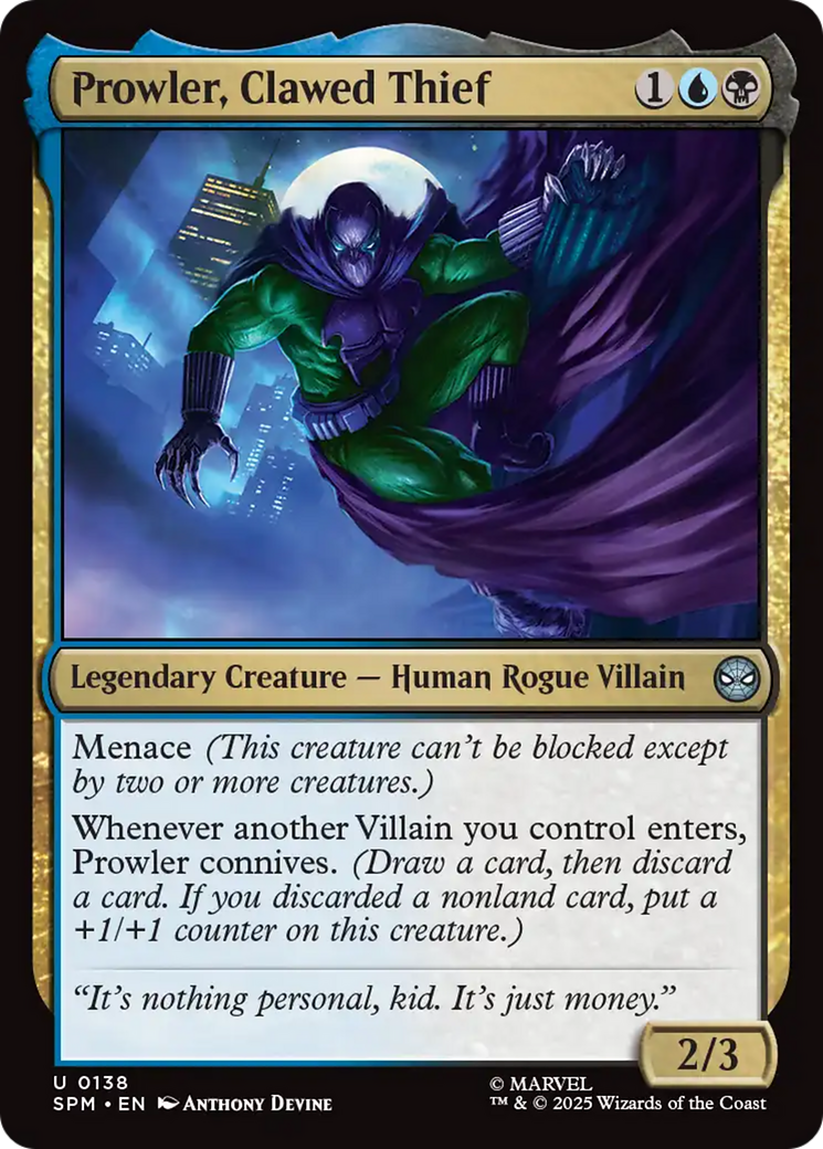 Prowler, Clawed Thief [Marvel's Spider-Man] | Good Games Cannington