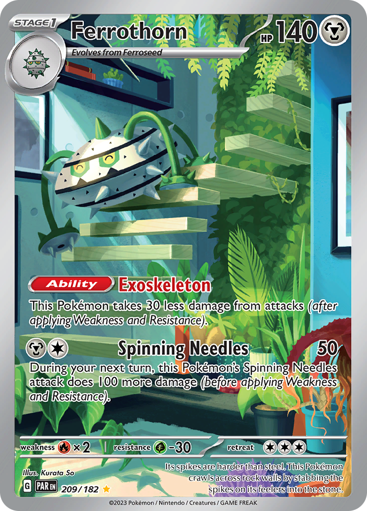 Ferrothorn (209/182) [Scarlet & Violet: Paradox Rift] | Good Games Cannington