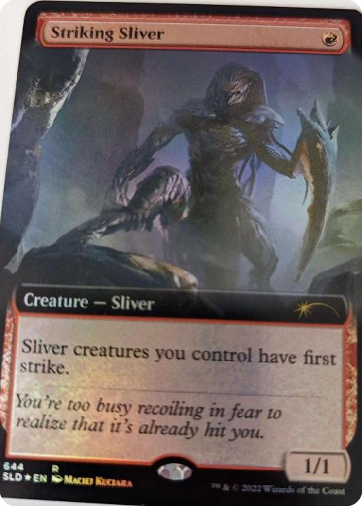 Striking Sliver (Extended Art) [Secret Lair Drop Series] | Good Games Cannington