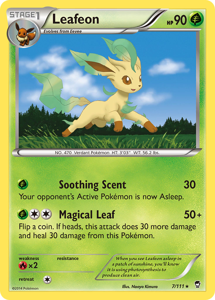 Leafeon (7/111) [XY: Furious Fists] | Good Games Cannington