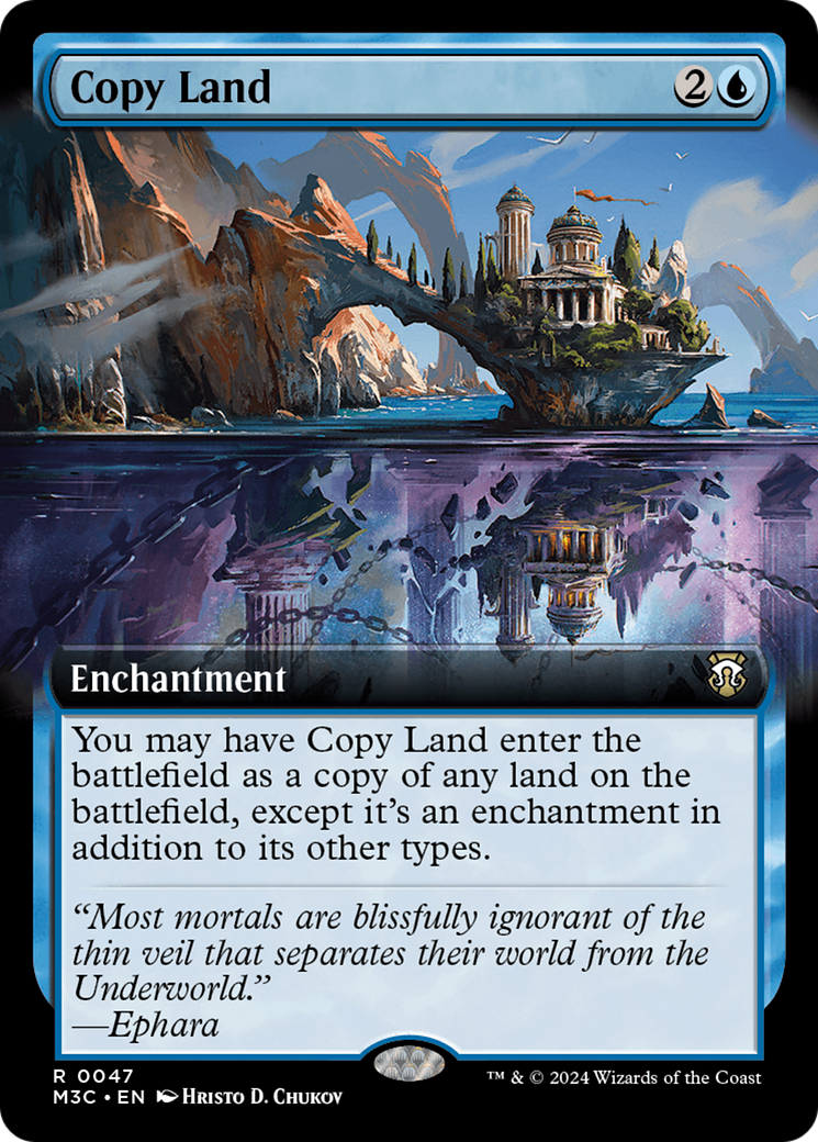 Copy Land (Extended Art) [Modern Horizons 3 Commander] | Good Games Cannington