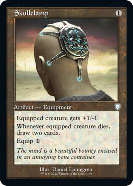 Skullclamp Retro Frame 159/40 (Commander: The Brothers' War)  | Good Games Cannington