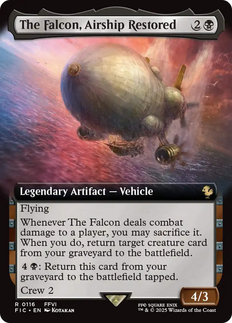 The Falcon, Airship Restored (Extended Art) [FINAL FANTASY Commander] | Good Games Cannington