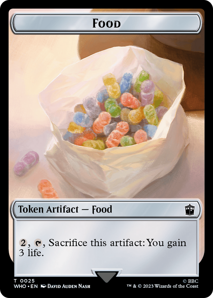 Dalek // Food (0025) Double-Sided Token [Doctor Who Tokens] | Good Games Cannington