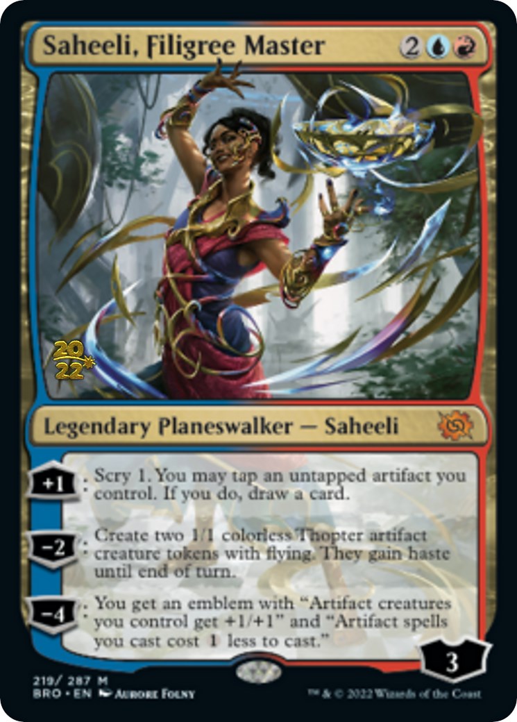 Saheeli, Filigree Master [The Brothers' War Prerelease Promos] | Good Games Cannington