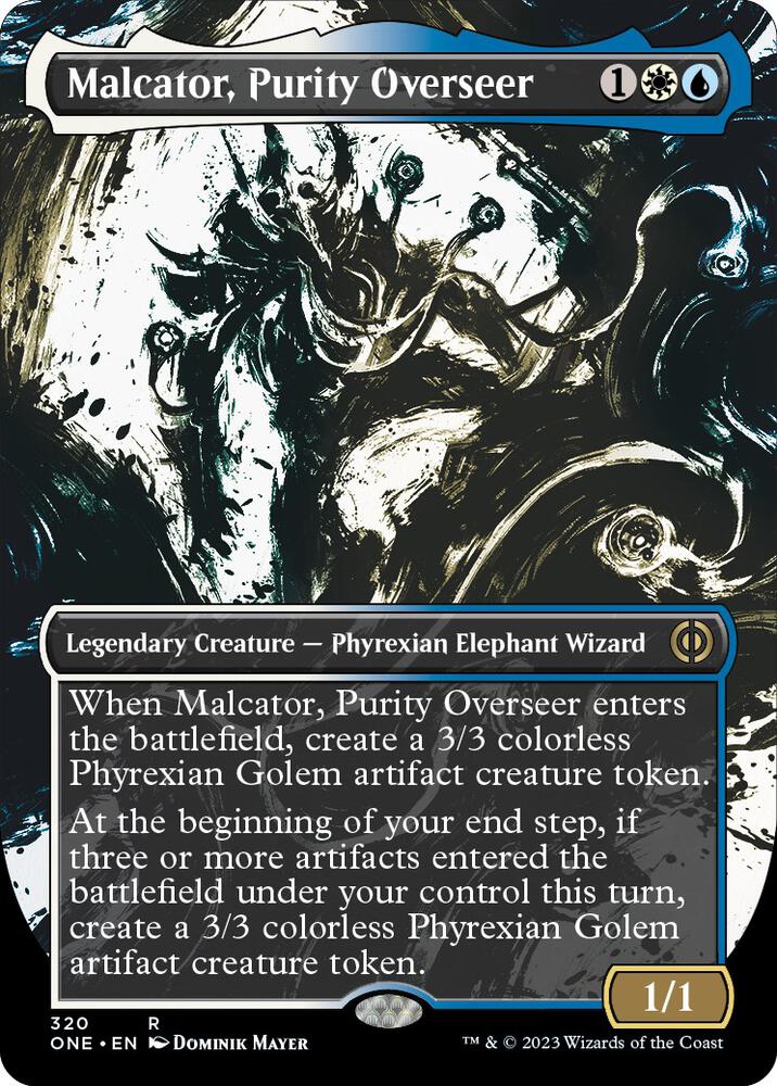 Malcator, Purity Overseer 320 (Phyrexia: All Will Be One)  - Borderless Foil | Good Games Cannington