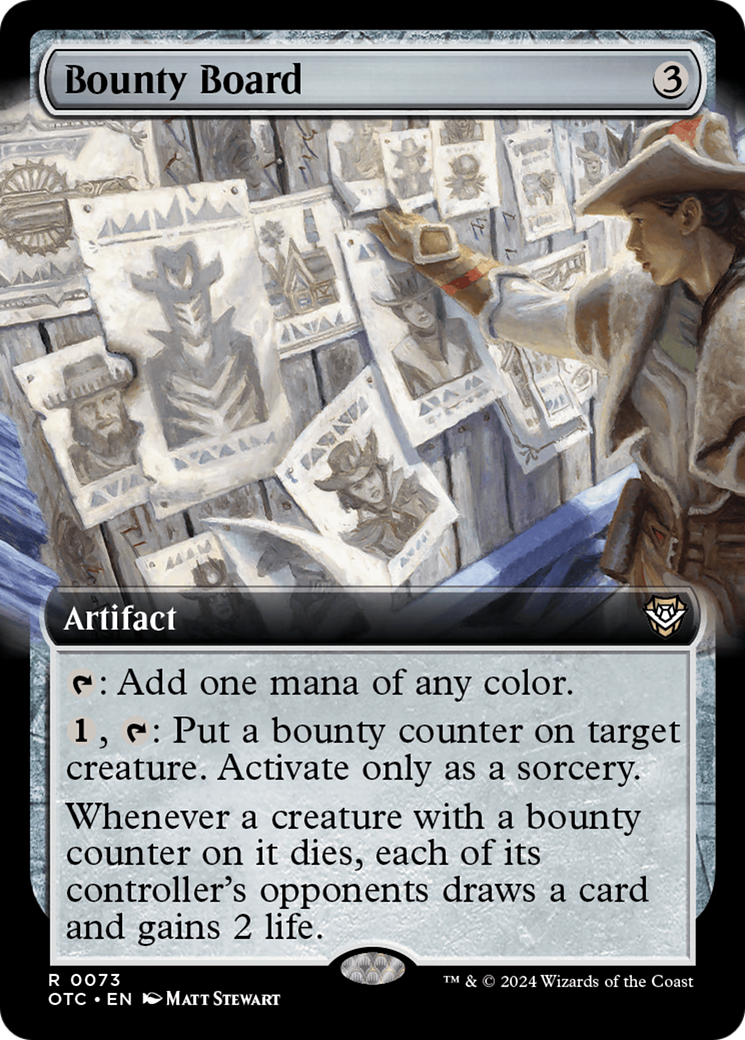 Bounty Board (Extended Art) [Outlaws of Thunder Junction Commander] | Good Games Cannington