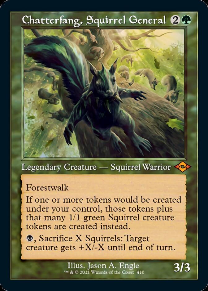 Chatterfang, Squirrel General (Retro Foil Etched) [Modern Horizons 2] | Good Games Cannington