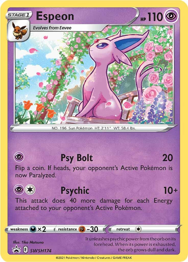 Espeon (SWSH174) [Sword & Shield: Black Star Promos] | Good Games Cannington