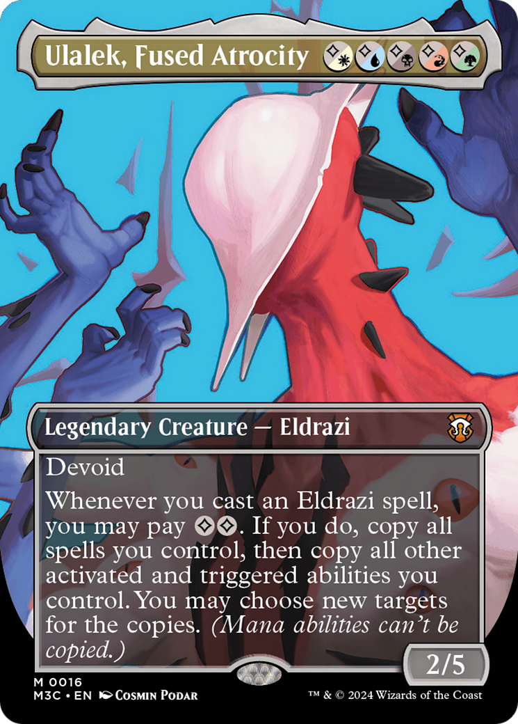Ulalek, Fused Atrocity (Borderless) [Modern Horizons 3 Commander] | Good Games Cannington