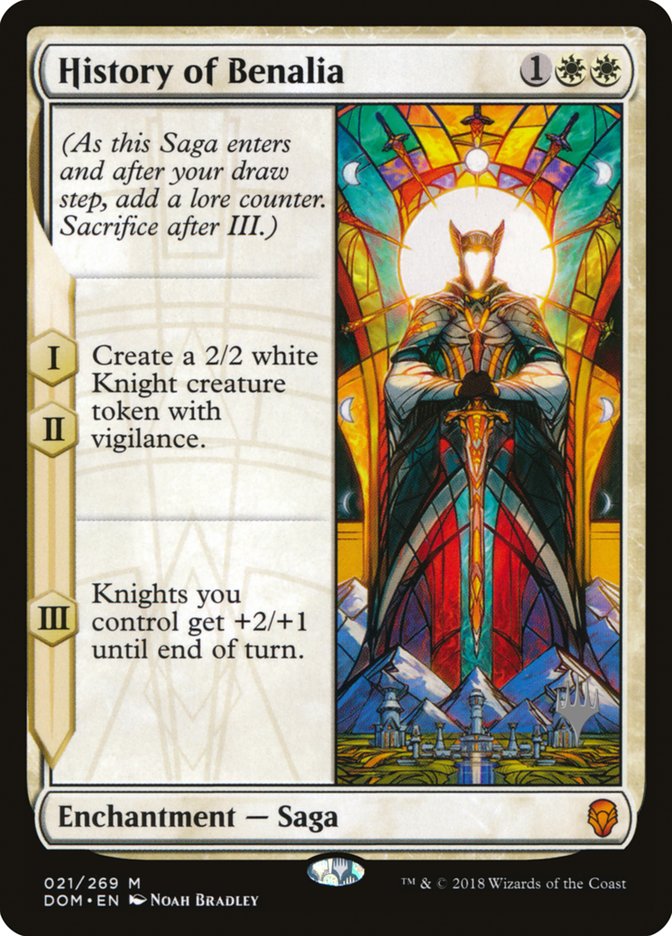 History of Benalia (Promo Pack) [Dominaria Promos] | Good Games Cannington