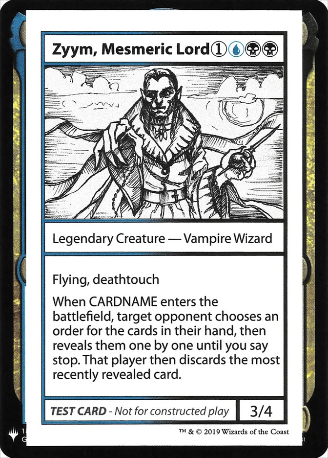 Zyym, Mesmeric Lord [Mystery Booster Playtest Cards] | Good Games Cannington