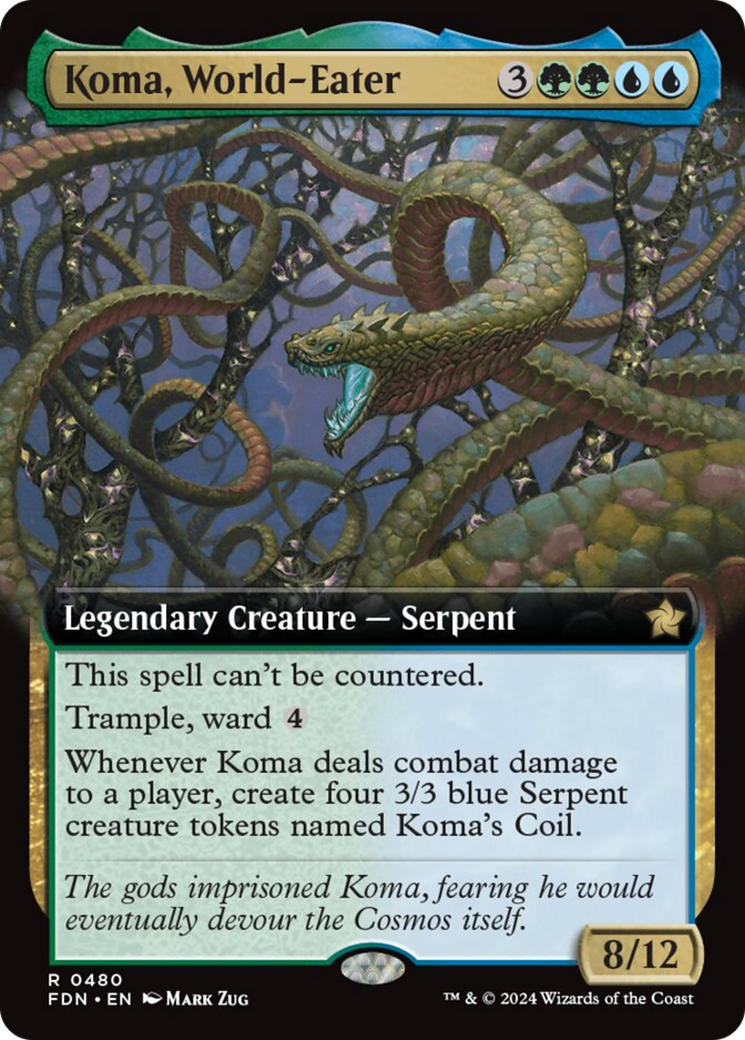 Koma, World-Eater (Extended Art) [Foundations] | Good Games Cannington