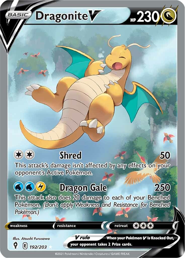 Dragonite V (192/203) [Sword & Shield: Evolving Skies] | Good Games Cannington