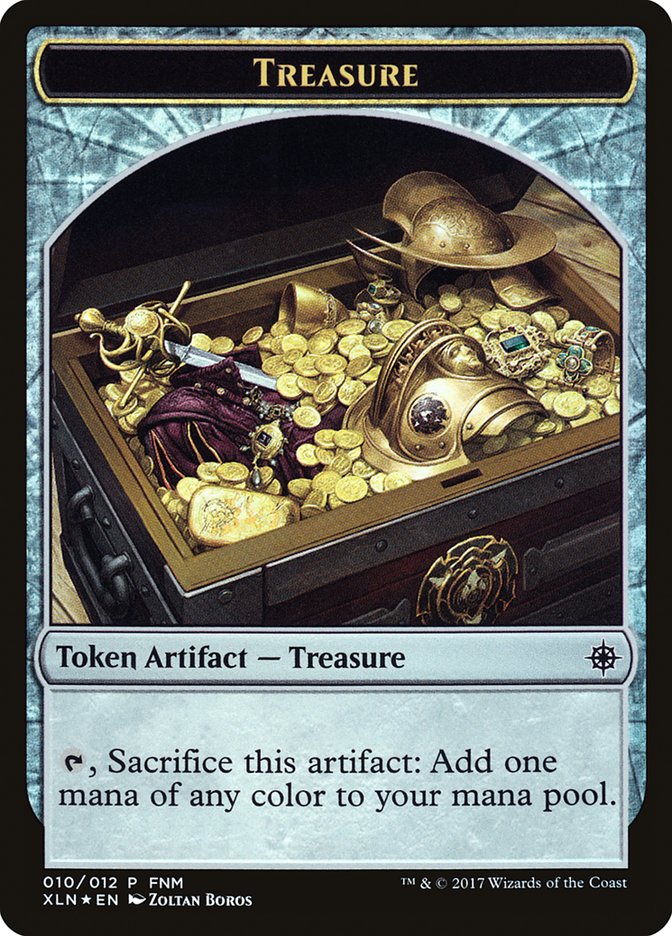 Vampire // Treasure Double-Sided Token [Friday Night Magic 2017] | Good Games Cannington