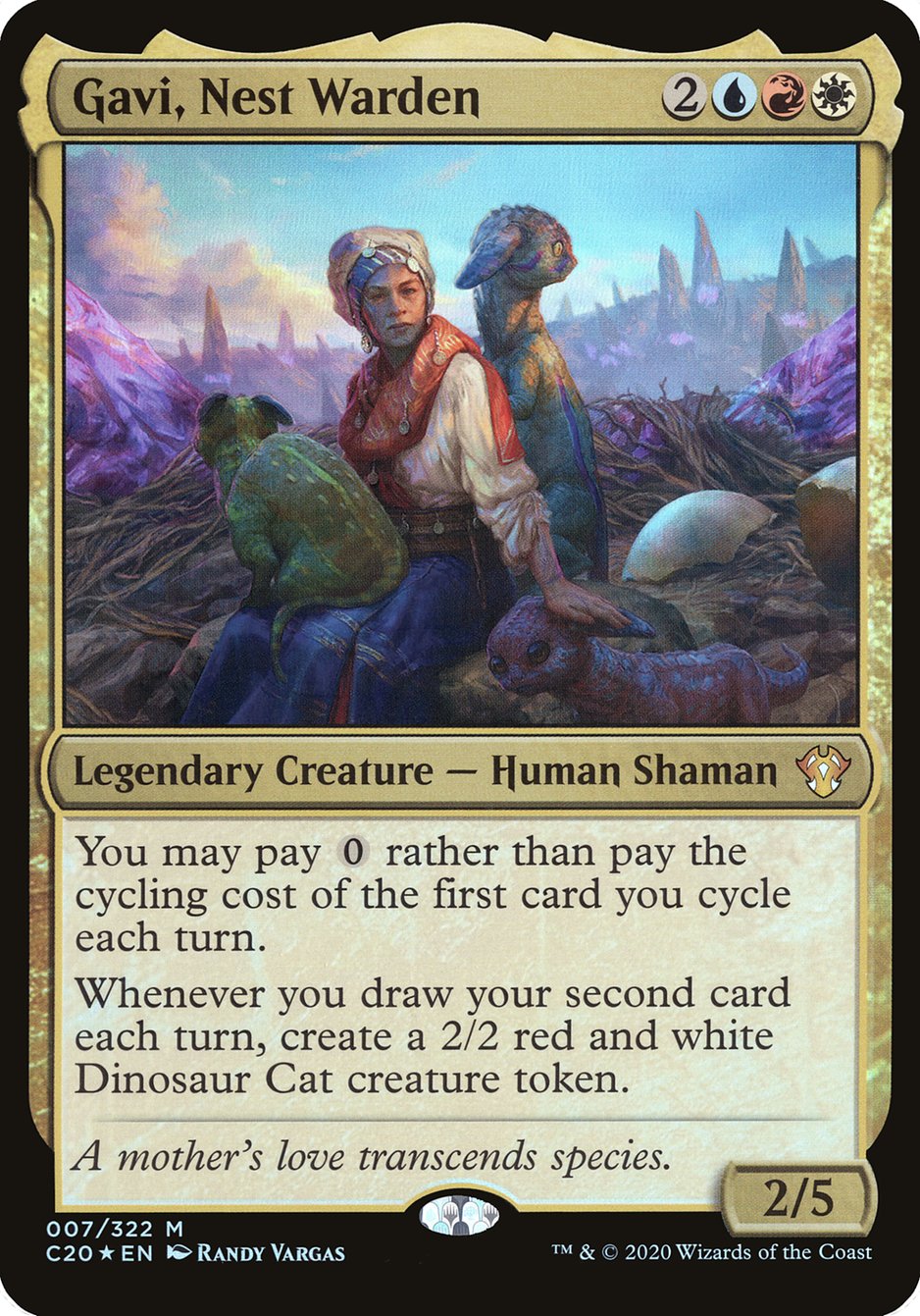 Gavi, Nest Warden (Oversized) [Commander 2020 Oversized] | Good Games Cannington