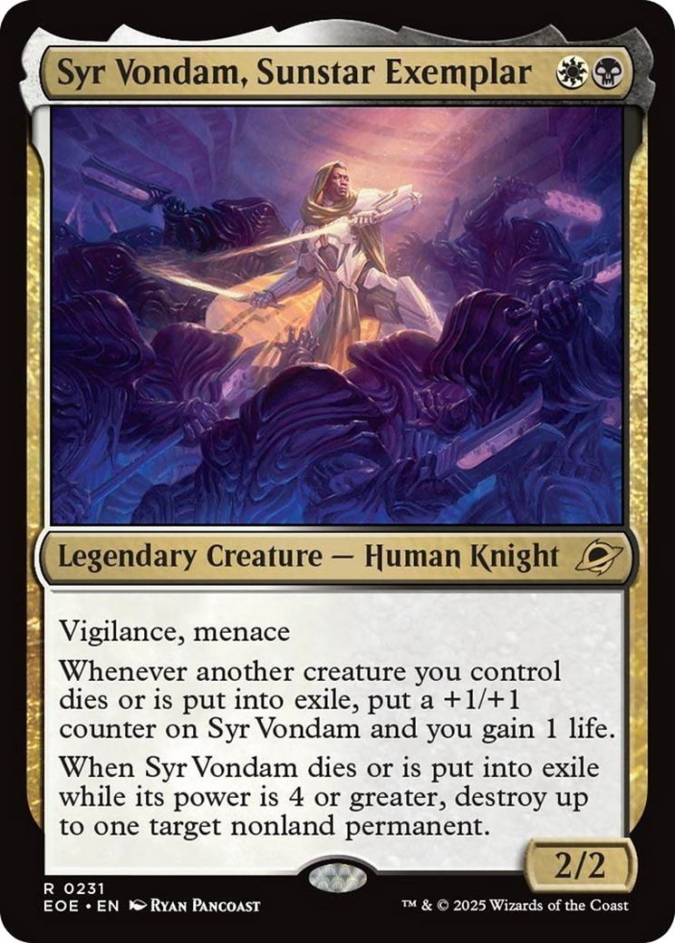 Syr Vondam, Sunstar Exemplar [Edge of Eternities] | Good Games Cannington