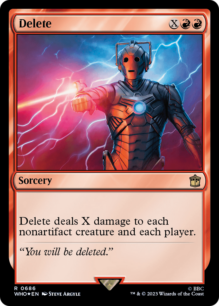 Delete (Surge Foil) [Doctor Who] | Good Games Cannington
