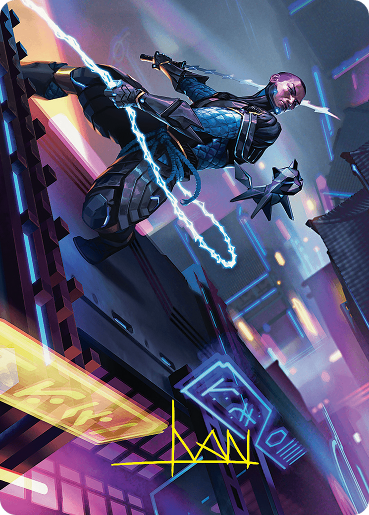 Kiora, the Rising Tide Art Card (30/54) (Gold-Stamped Signature) [Foundations Art Series] | Good Games Cannington