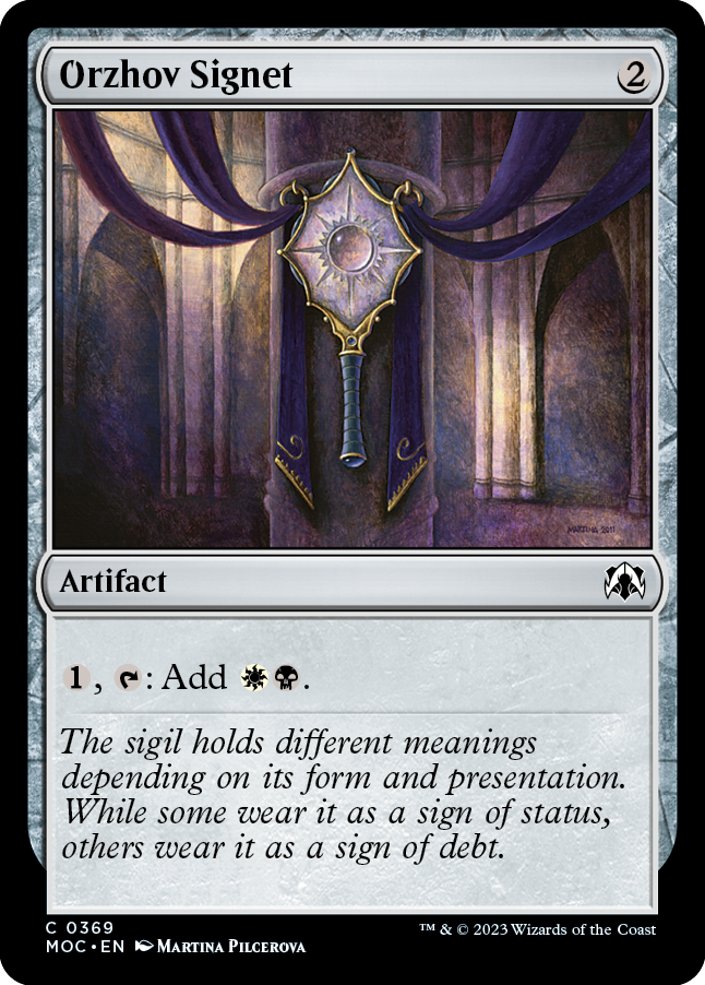 Orzhov Signet [March of the Machine Commander] | Good Games Cannington