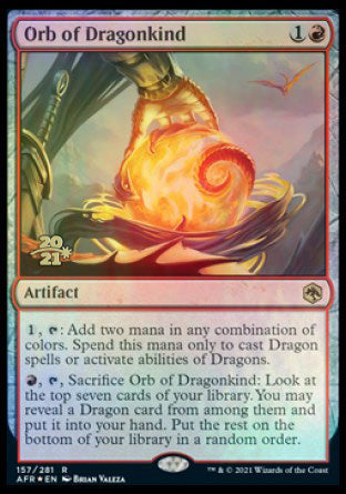 Orb of Dragonkind [Dungeons & Dragons: Adventures in the Forgotten Realms Prerelease Promos] | Good Games Cannington