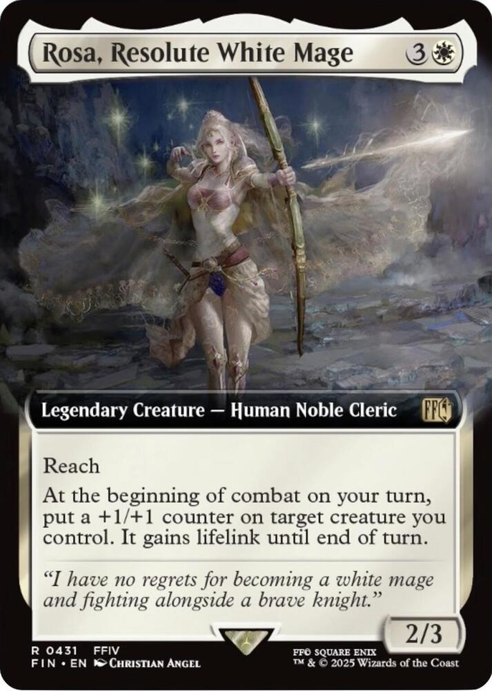 Rosa, Resolute White Mage 431/309 (FINAL FANTASY)  - Extended Art | Good Games Cannington