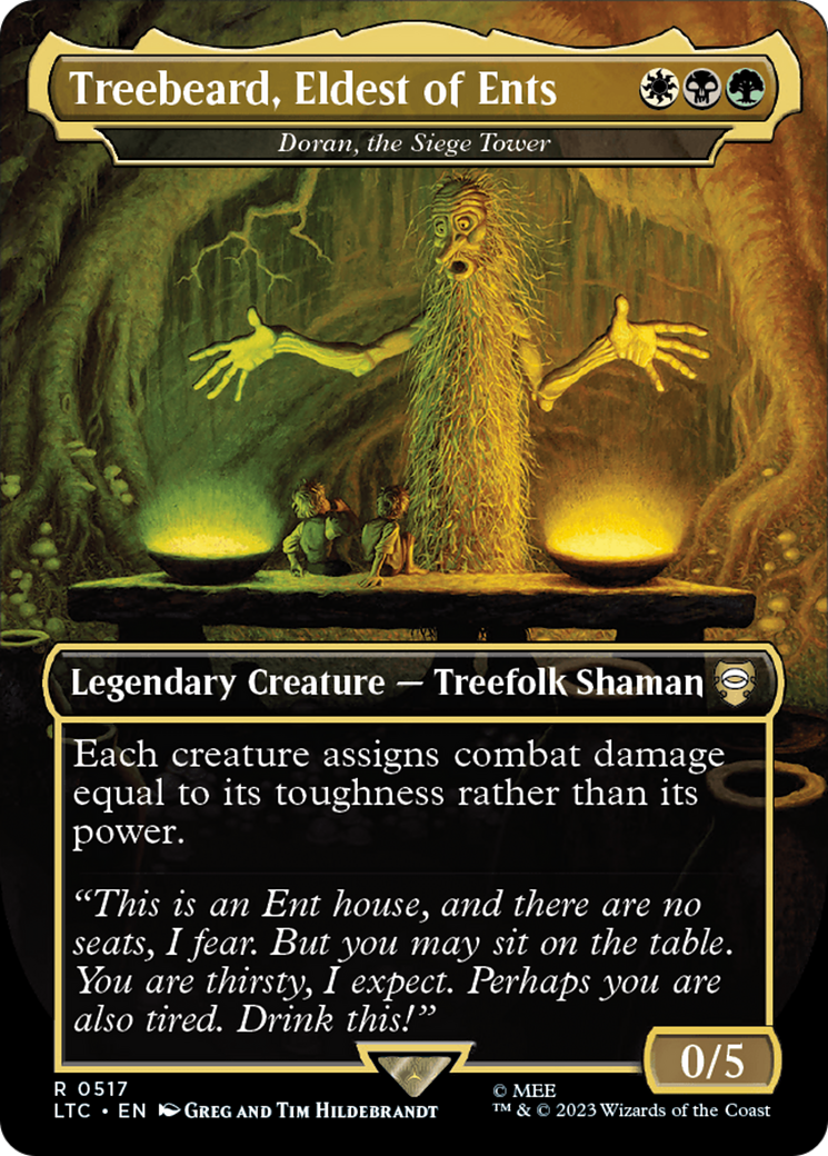 Treebeard, Eldest of Ents - Doran, the Siege Tower (Borderless) [The Lord of the Rings: Tales of Middle-Earth Commander] | Good Games Cannington