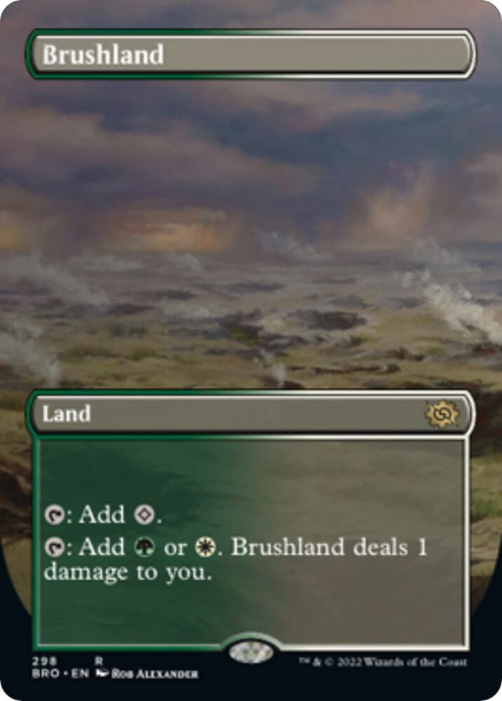 Brushland Borderless 298 (The Brothers' War)  - Foil | Good Games Cannington