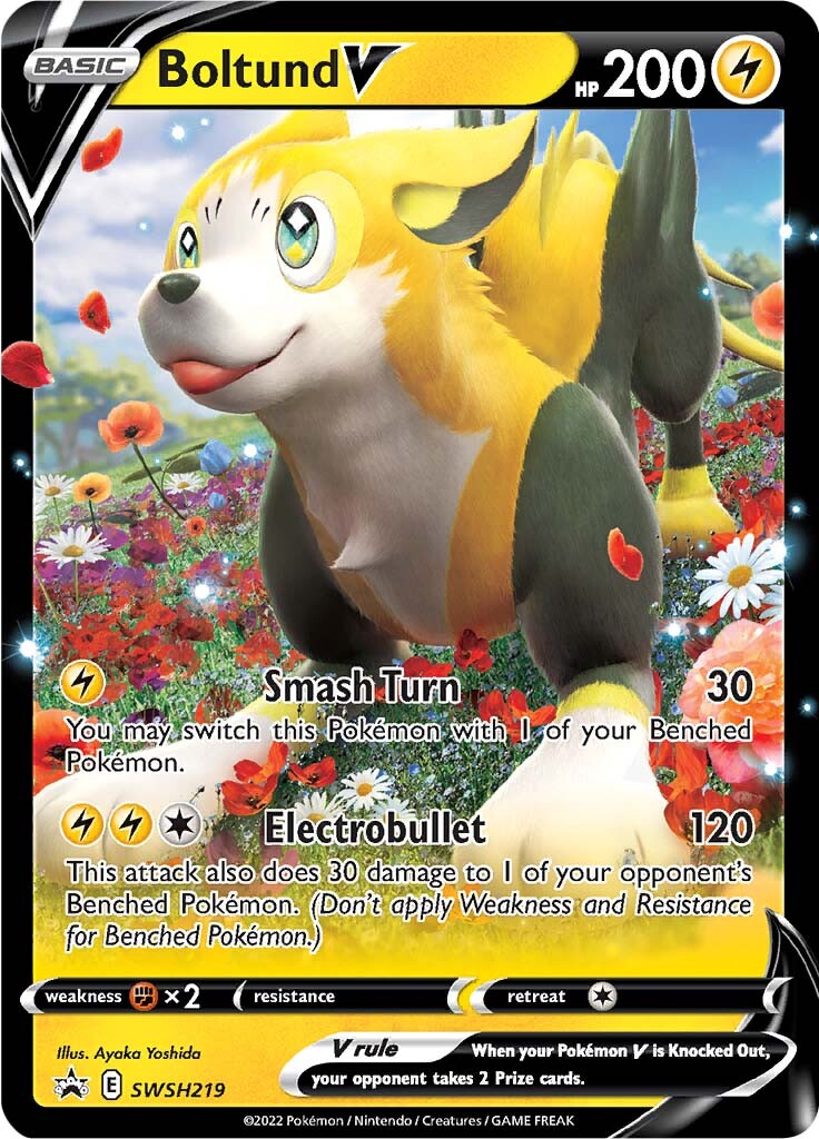 Boltund V (SWSH219) (Jumbo Card) [Sword & Shield: Black Star Promos] | Good Games Cannington