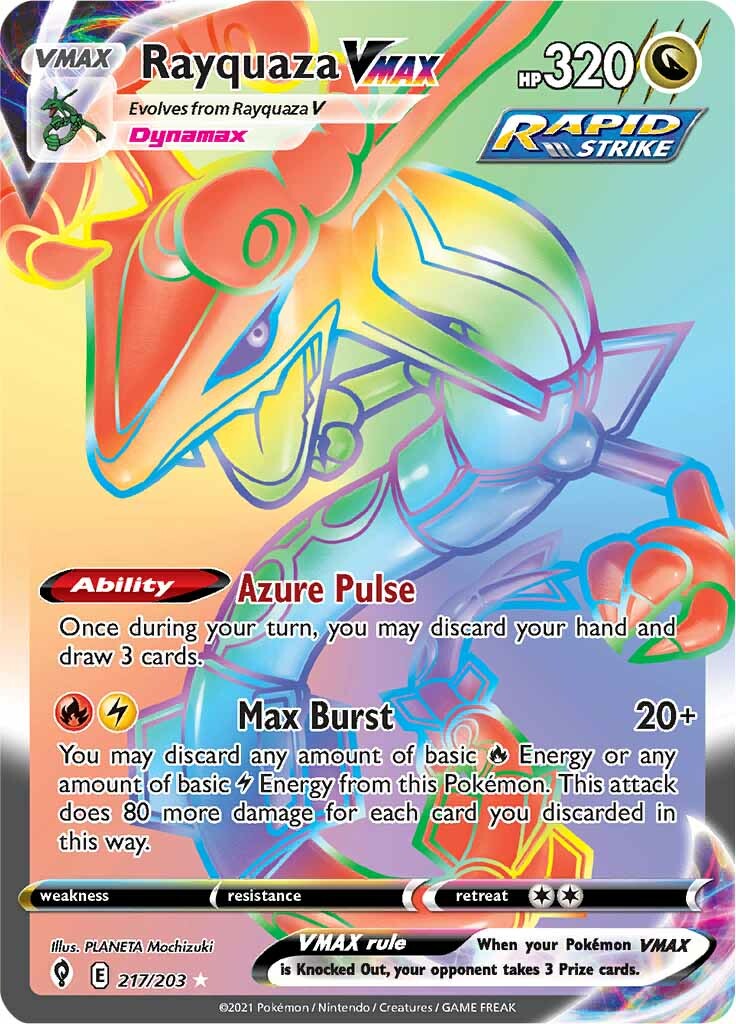 Rayquaza VMAX (217/203) [Sword & Shield: Evolving Skies] | Good Games Cannington