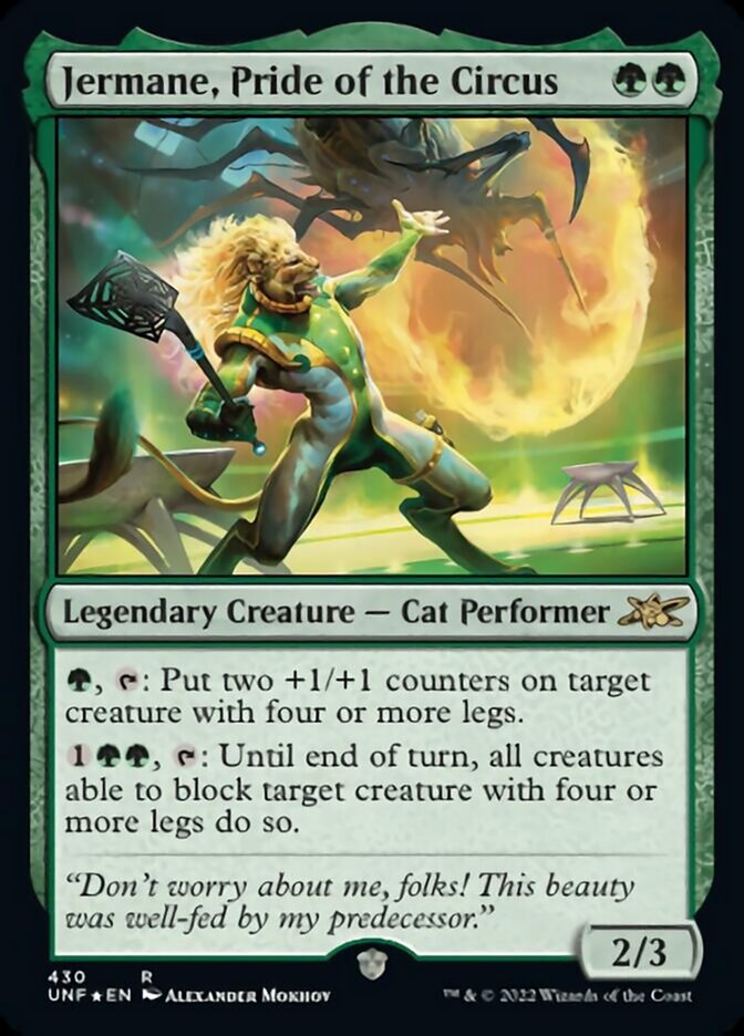 Jermane, Pride of the Circus (Galaxy Foil) [Unfinity] | Good Games Cannington