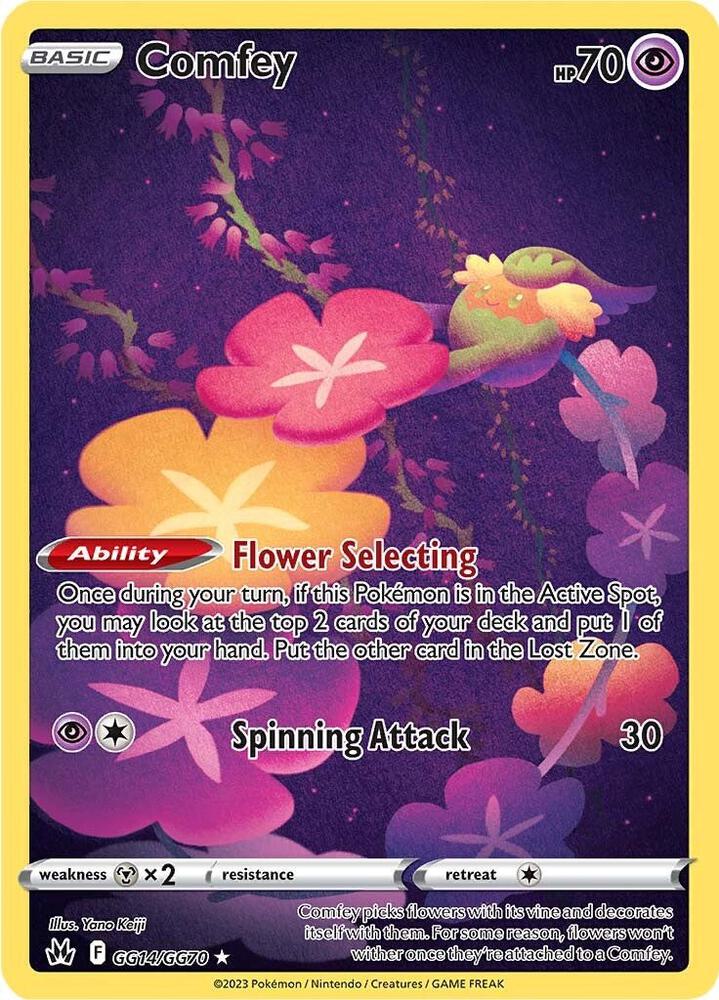 Comfey GG14/GG70 (Crown Zenith: Galarian Gallery)  - Holofoil | Good Games Cannington