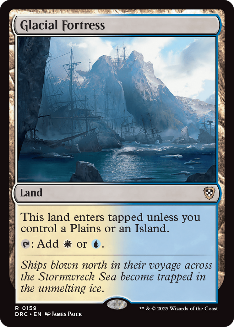 Glacial Fortress [Aetherdrift Commander] | Good Games Cannington