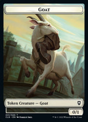 Treasure // Goat Double-Sided Token [Commander Legends: Battle for Baldur's Gate Tokens] | Good Games Cannington