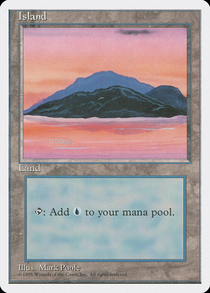Island (Sunset / Signature on Left) [Fourth Edition] | Good Games Cannington