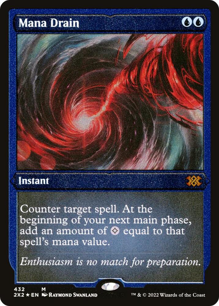 Mana Drain Foil Etched 432 (Double Masters 2022)  - Foil | Good Games Cannington