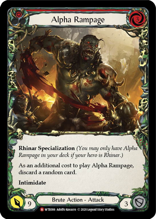 Alpha Rampage [U-WTR006] (Welcome to Rathe Unlimited)  Unlimited Rainbow Foil | Good Games Cannington