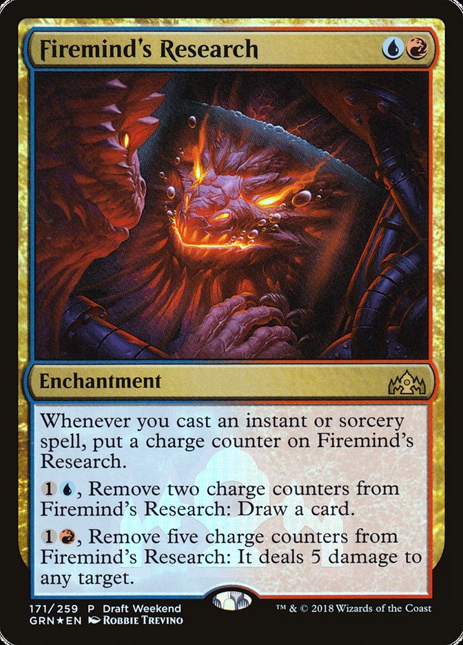 Firemind's Research (Draft Weekend) [Guilds of Ravnica Promos] | Good Games Cannington
