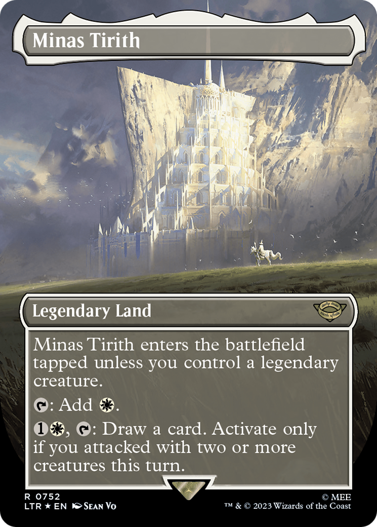 Minas Tirith (Borderless) (Surge Foil) [The Lord of the Rings: Tales of Middle-Earth] | Good Games Cannington