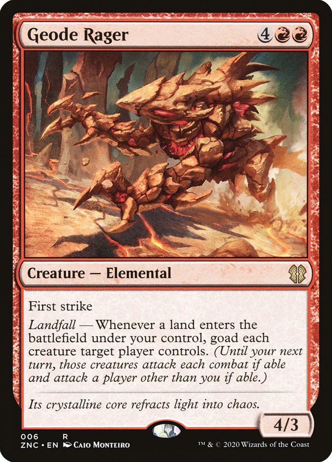 Geode Rager [Zendikar Rising Commander] | Good Games Cannington
